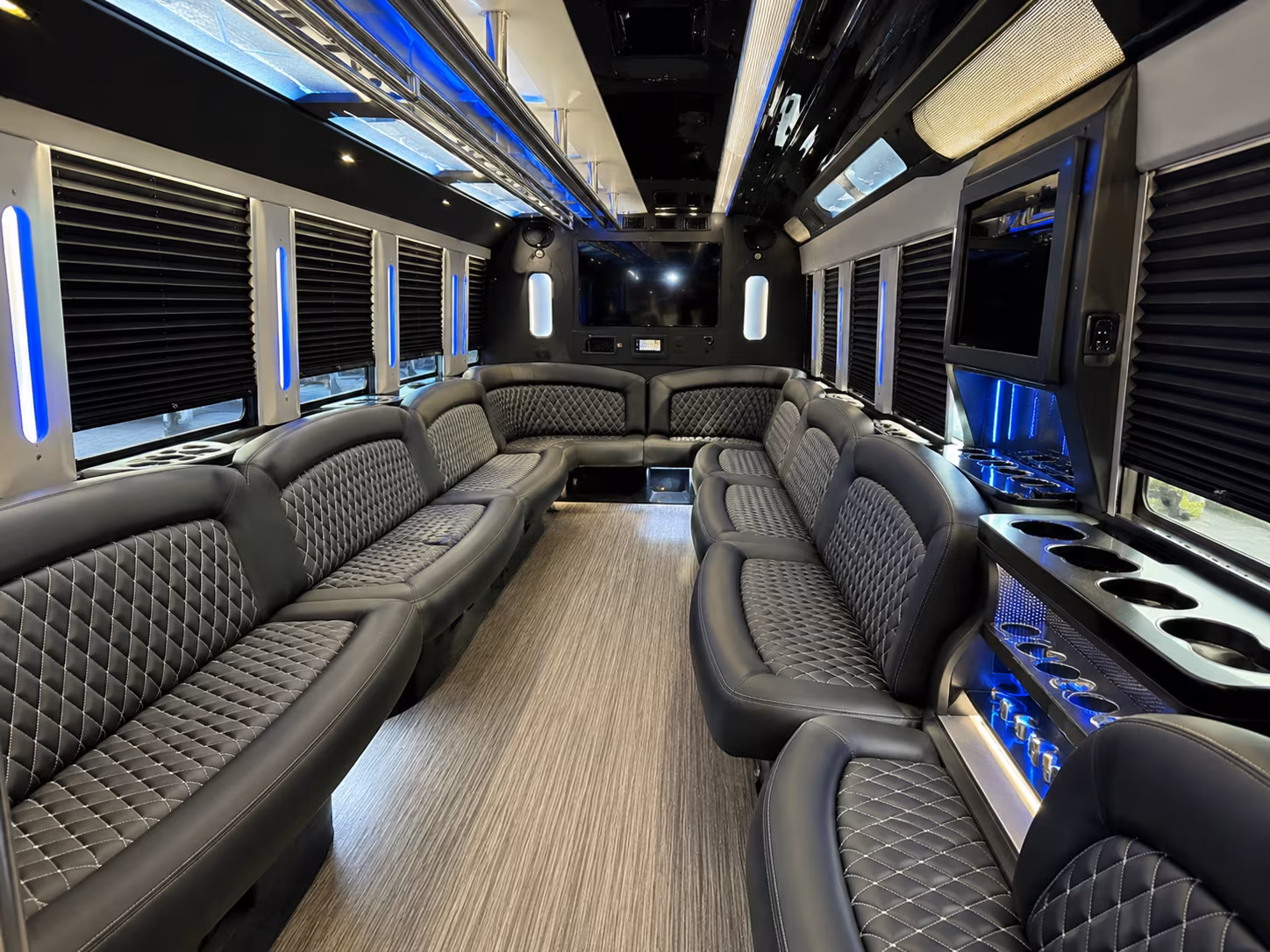 20 Passenger Party Bus Inside