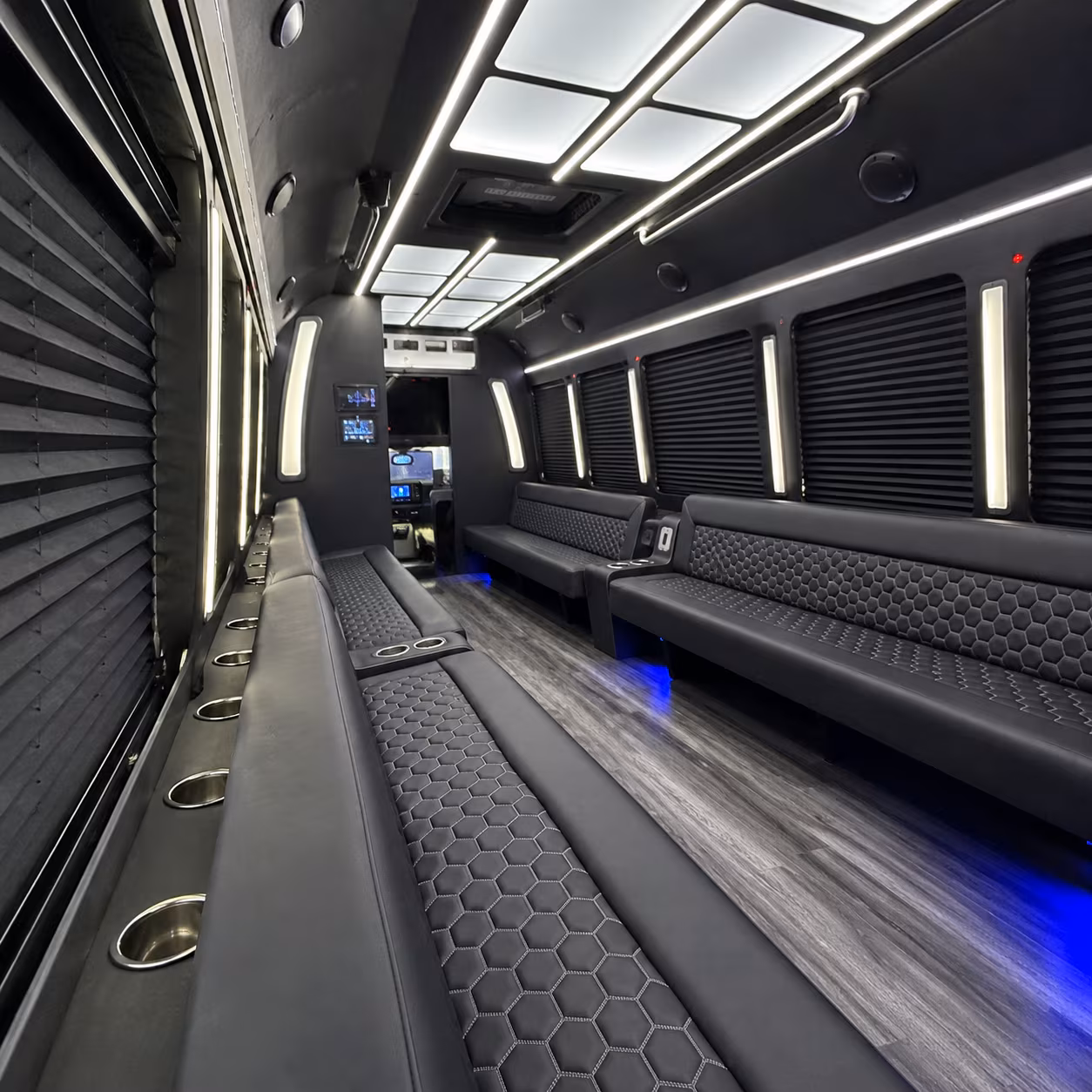 40 Passenger Party Bus Inside