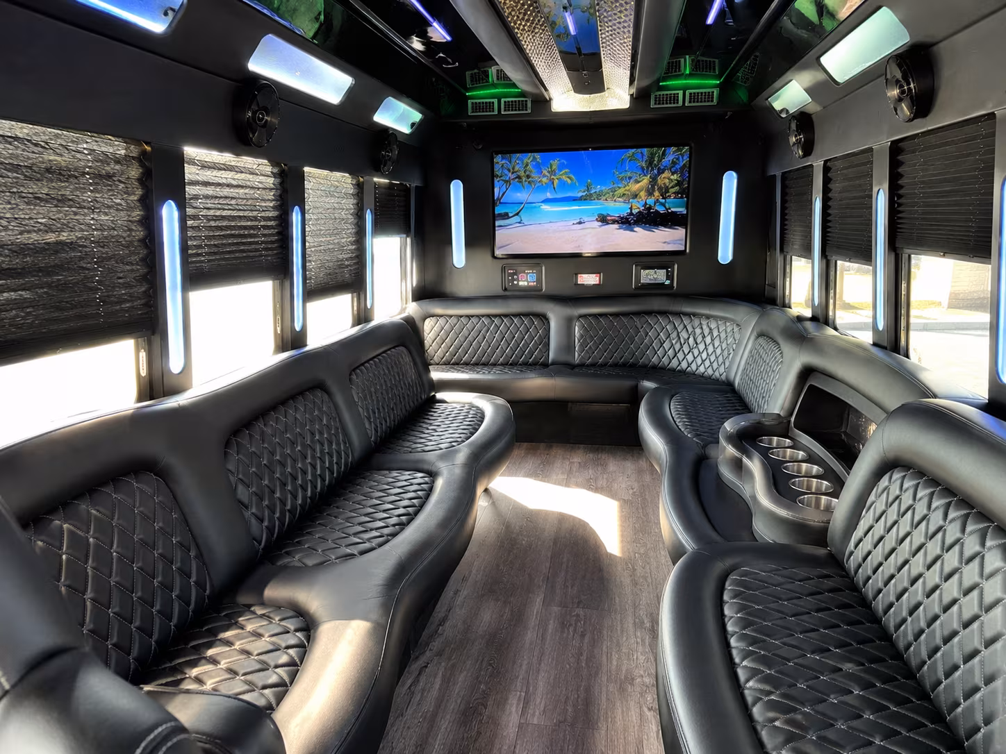 South Fulton Birthday, Sweet 16, & Quinceañera Transportation party bus exterior
