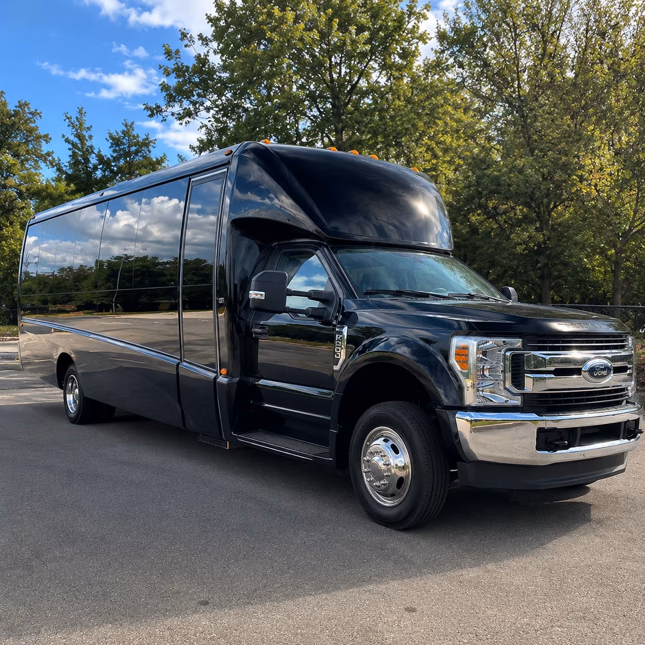 South Fulton School Event Transportation party bus exterior