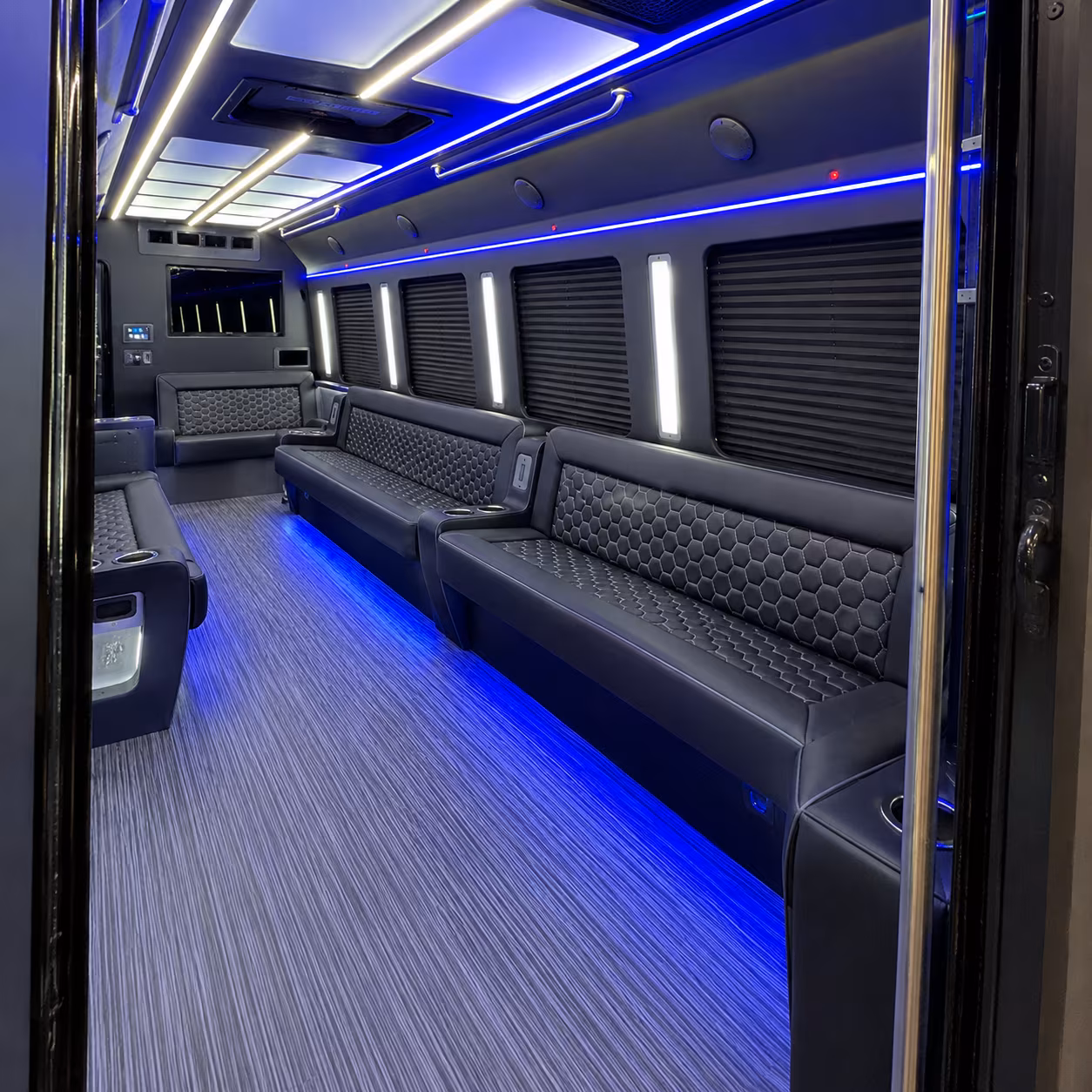 South Fulton Winery Tour & Pub Crawl Transportation party bus interior