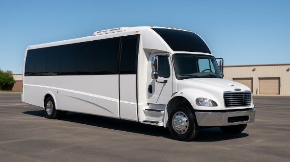 Exterior of Charter Bus Company Smyrna's 25 Passenger Party Bus in Smyrna