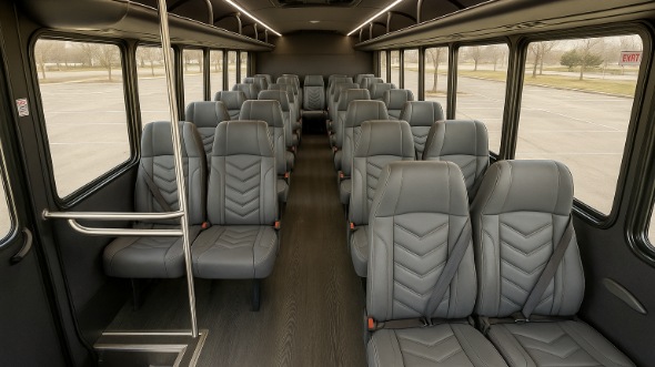 Interior of Charter Bus Company South Fulton's 30 Passenger Minibus in South Fulton