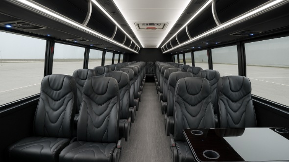 Interior of Charter Bus Company South Fulton's 35 Passenger Mini Bus in South Fulton