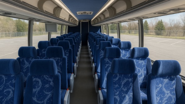 Interior of Charter Bus Company South Fulton's 40 Passenger Charter Bus in South Fulton