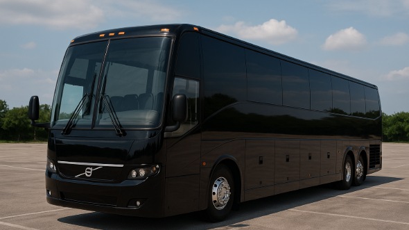 Exterior of Charter Bus Company Brookhaven's 40 Passenger Party Bus in Brookhaven
