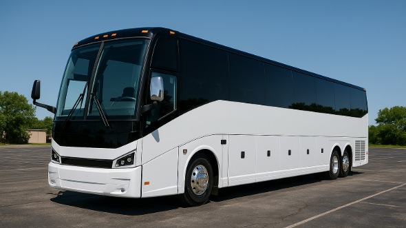 Exterior of Charter Bus Company Sandy Springs's 40 Passenger Party Bus in Sandy Springs