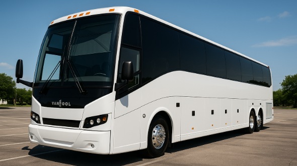 Exterior of Charter Bus Company Stonecrest's 40 Passenger Party Bus in Stonecrest