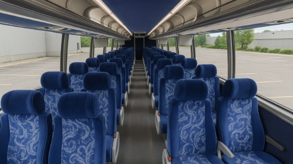Interior of Charter Bus Company South Fulton's 46 Passenger Charter Bus in South Fulton