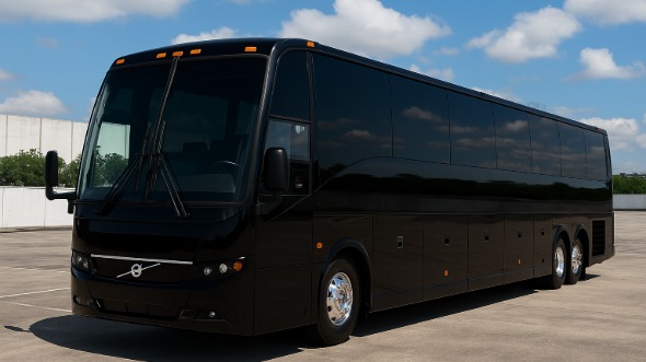 Exterior of Charter Bus Company South Fulton's 47 Passenger Charter Bus in South Fulton