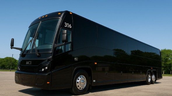 Exterior of Charter Bus Company South Fulton's 48 Passenger Charter Bus in South Fulton