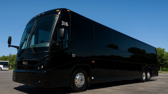 Exterior of Charter Bus Company Atlanta's 50 Passenger Party Bus in Atlanta