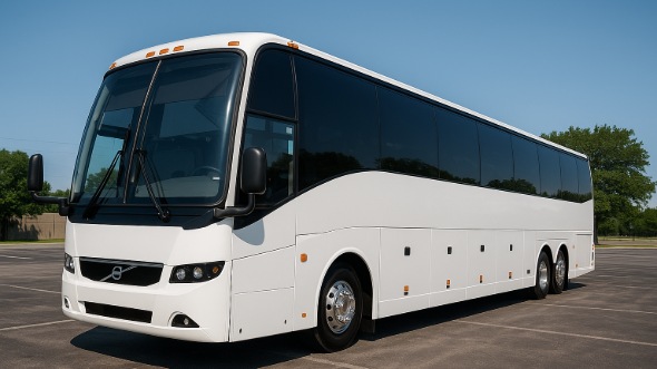 Exterior of Charter Bus Company South Fulton's 51 Passenger Charter Bus in South Fulton
