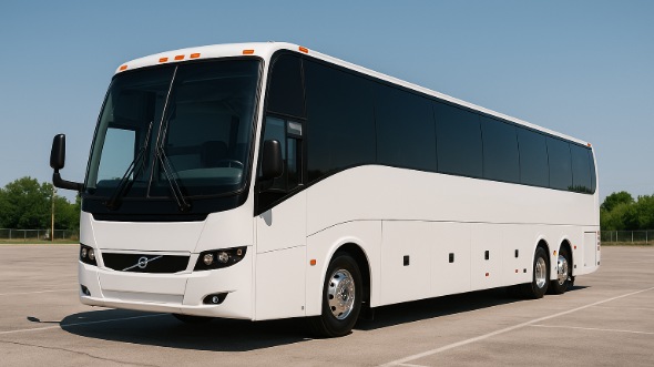 Exterior of Charter Bus Company South Fulton's 55 Passenger Charter Bus in South Fulton